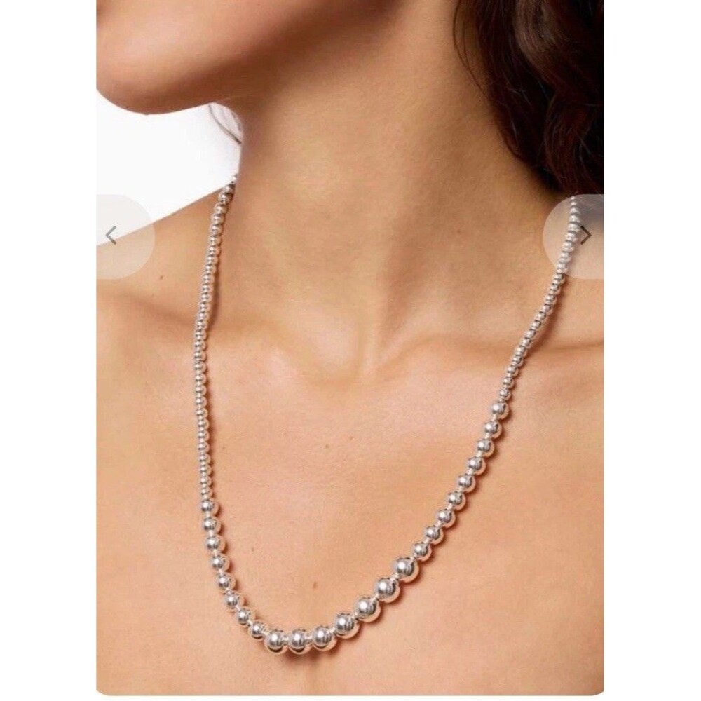 LIE STUDIO The Olivia Necklace 925 Sterling Silver Plated Brass NWB
